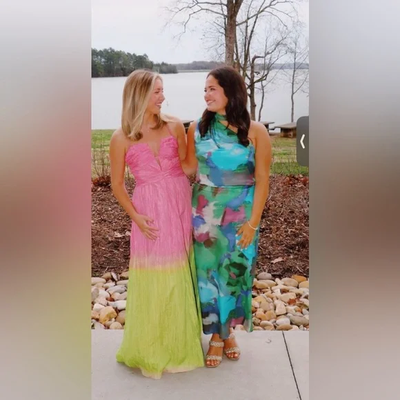 NWT ANTONIO MELANI Seraphina Ombre
Sweetheart Neck A-Line Maxi Dress Size 10, 8 - Picture 7 of 16